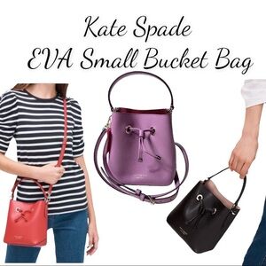 NWT Kate Spade New York EVA Pink Mauve Small Bucket Bag